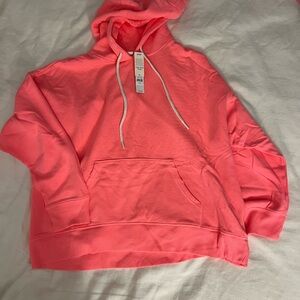 Aerie Coral Hoodie Sweater
